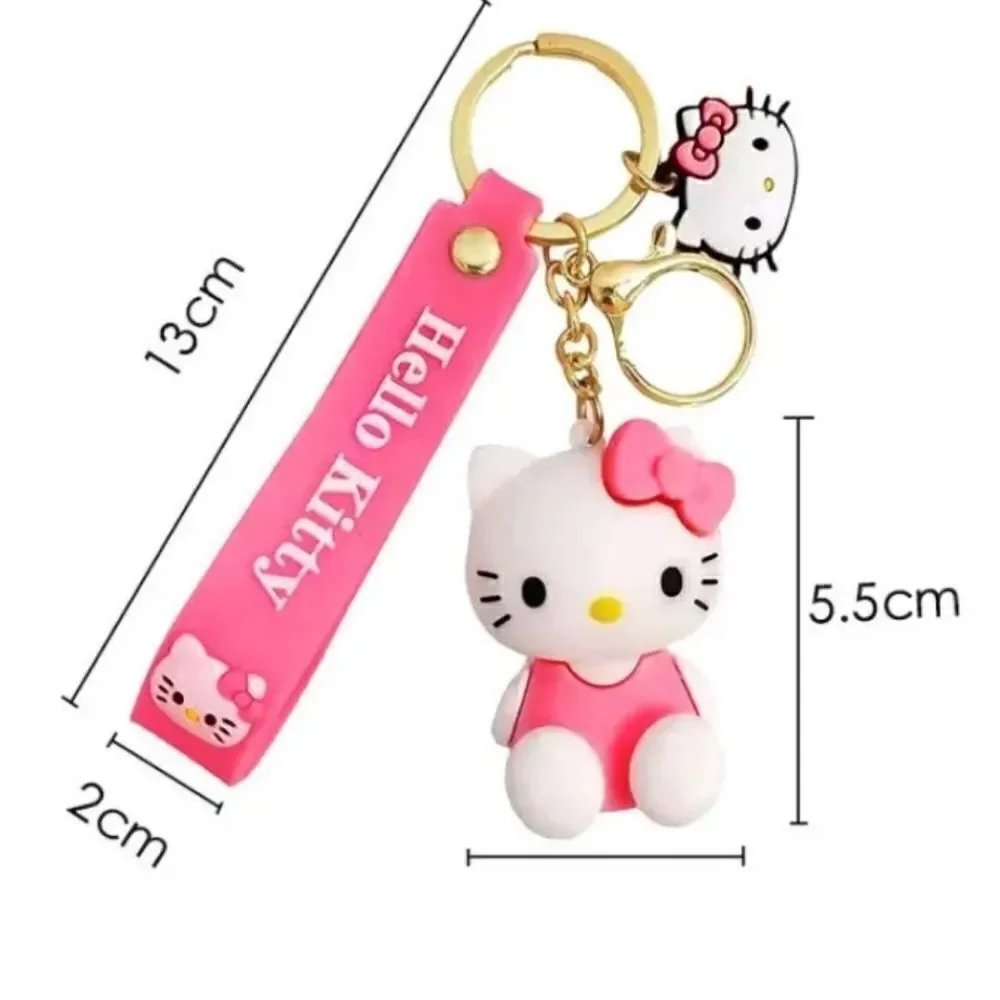 Hello Kitty Sanrio Key Chain Key Ring Charm Cute Figurine Keychain Party Gift